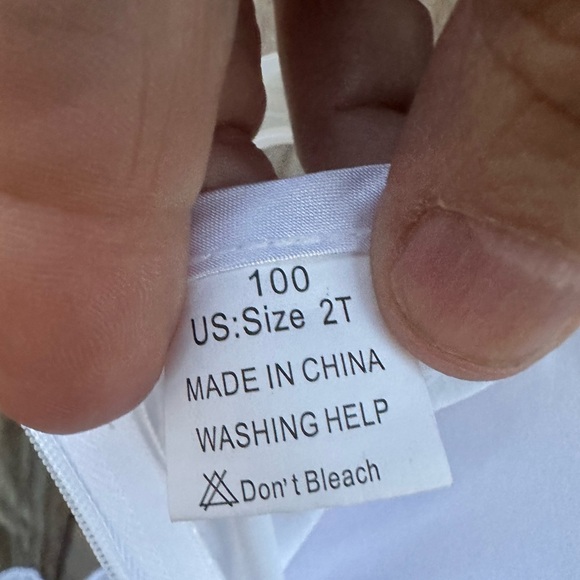 Formal white girls full length tiered dress toddler 2T - Picture 4 of 9